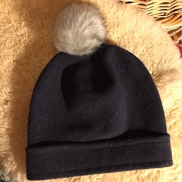 Parkhurst Navy Blue Wool Winter Hat/ Toque. Women’s One Size. - Picture 2 of 5